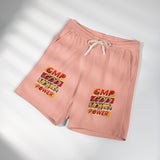 GMP God Money Power Graphic Sweat Shorts — Lightweight Fleece Lounge Shorts