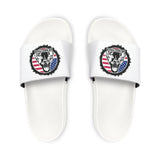 Men's Slide Sandals with American Flag Pit Bull Patch