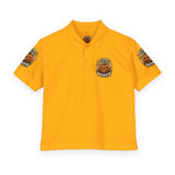 Kids' Halloween Pumpkin Polo - "God Money Power" Graphic