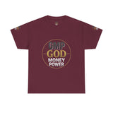 GMP GOD Money Power Tee — Bold Faith & Prosperity Graphic T-Shirt