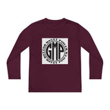 Youth Long Sleeve Tee — "GMP" Good Money Power Circular Logo