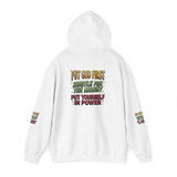 Inspirational Graphic Hoodie - "Put God First, Hustle for the Money, Put Yourself in Power"