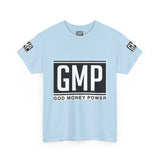 GMP “God Money Power” Graphic Tee — Bold Logo Cotton T-Shirt