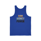 God Money Power Tank Top — Inspirational Faith & Wealth Graphic Tank