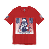 God Money Power Tee — Patriotic Bandana Saint Graphic T-Shirt