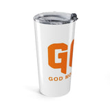 20oz Insulated Tumbler — Bold Orange “Money Power” Logo Drink Cup