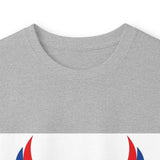 Long Sleeve Tee — "God Money Power" Patriotic Jesus Graphic