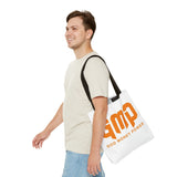 GMP 'God Money Power' Graphic Tote Bag – Bold Orange Statement Carryall