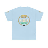 GMP God Money Power Tee — Motivational Gold Laurel Graphic T-Shirt