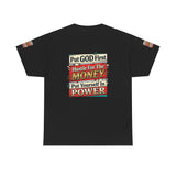 Put GOD First Hustle For The MONEY Tee - Faith & Motivation Graphic T-Shirt