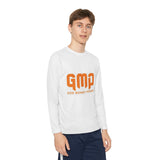 GMP "God Money Power" Youth Long Sleeve Tee - Orange Logo