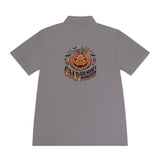 Halloween Pumpkin “God Money Power” Polo Shirt