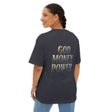 God Money Power Tee — Graphic Oversized Boxy T-Shirt