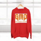 GMP "God Money Power" Hoodie — Bold Orange Streetwear Fleece