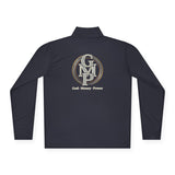 Quarter-Zip Pullover — Gold Monogram "GMP" (God • Money • Power)