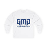 GMP God Money Power Long Sleeve Tee — Bold Faith & Prosperity Shirt