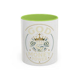 God, Money & Power Coffee Mug — Faith-Inspired Crown & Cash Design (11/15oz)