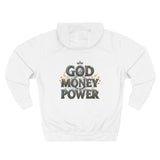 God Money Power Hoodie — Graphic Faith & Hustle Pullover