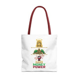God Money Power Tote Bag — Christian Faith & Prosperity Graphic Tote
