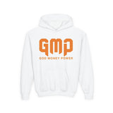 Youth Hoodie — GMP (God Money Power) Bold Orange Logo