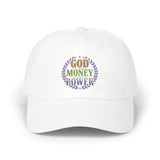 God Money Power Embroidered Dad Cap