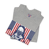 God Money Power Tee — Patriotic Bandana Saint Graphic T-Shirt