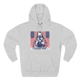 Patriotic 'God Money Power' Hoodie — Americana Flag Graphic Fleece Hoodie