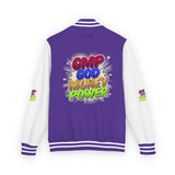 Letterman Jacket — GMP Good Money Power Colorful Splash Varsity Coat