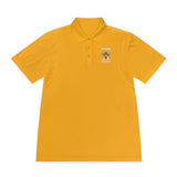 Money Power Polo — Men's White Sport Polo with 'GMP Money Power' Gold Dice Emblem