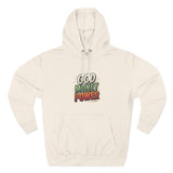God Money Power Hoodie — Retro Bold Graphic Pullover