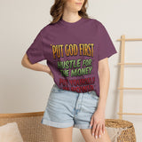 Put God First Hustle For The Money T-Shirt