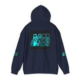 God, Money & Power Hoodie — Neon Retro Graphic Pullover