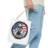 Patriotic 'God Money Power' Tote Bag - Americana Streetwear Canvas Tote