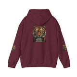 Tiger 'God Money Power' Hoodie – Bold Graphic Animal Print Pullover