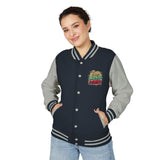 Letterman Jacket — "God Money Power" Graphic Varsity Jacket