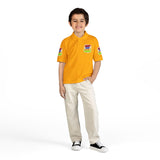 Youth Polo Shirt — Colorful "Camp Gov Summer Power" Logo Tee