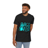 God Money Power T-Shirt — Retro Neon Graphic Tee (Front Illustration, Back Text)