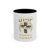 Money Power Accent Coffee Mug — GMP Cash Stack Design (11/15 oz)