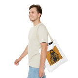 Religious Graphic Tote Bag — "God Money Power" Spiritual Streetwear Tote