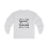 Long Sleeve Tee — GMP God "Money Power" Metallic Logo