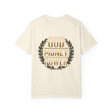 God Money Power T-Shirt — Bold Gold Laurel Graphic Tee