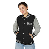 GMP Logo Letterman Jacket – Vintage Black & White Varsity Coat