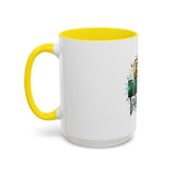 God Money Power Accent Coffee Mug — Inspirational Faith & Success Ceramic Mug (11/15oz)