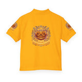 Youth Polo — Halloween Pumpkin- God Money Power