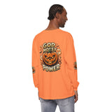 God Money Power- Halloween Pumpkin Long Sleeve Tee