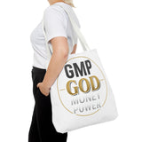 GMP God Tote Bag - 'GOD' Gold Emblem Canvas Tote