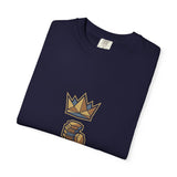 God Money Power T-Shirt — Crown & Coins Faith-Inspired Graphic Tee