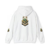 God Power Hoodie — Vintage Stack of Cash Faith Graphic Hooded Sweatshirt