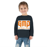Toddler Long Sleeve Tee — GMP "God Money Power" Orange Graphic