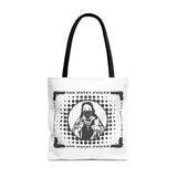 Tote Bag — "God Money Power" Retro Saint Graphic Tote